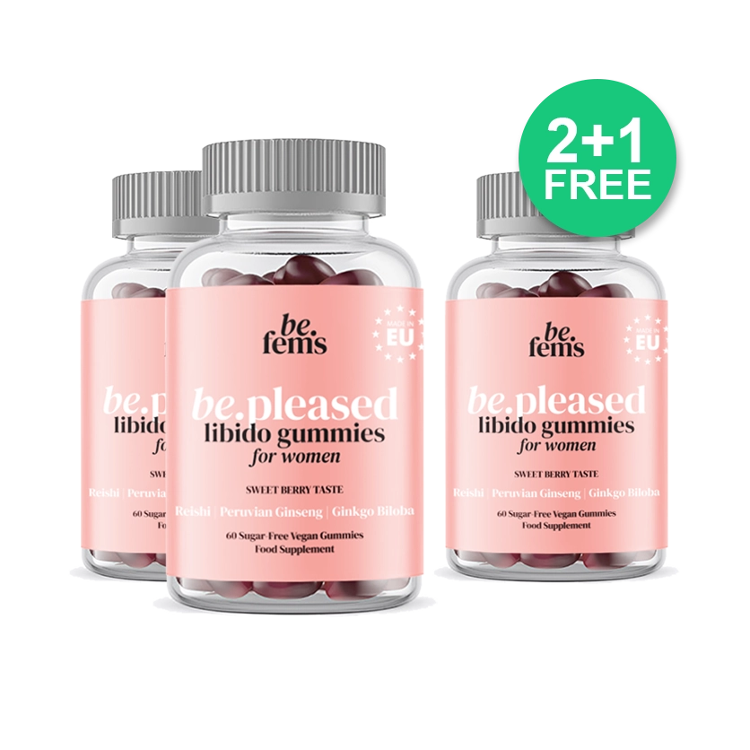 be.pleased – Premium Libido Gummies for Women: Experience unstoppable confidence & passion in just 14 days!